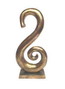 Bureau de salon personnalisé décoratif à vendre Sculpture en feuille coulée entièrement en aluminium avec bureau de salon personnalisé en nickel - Product Image 5