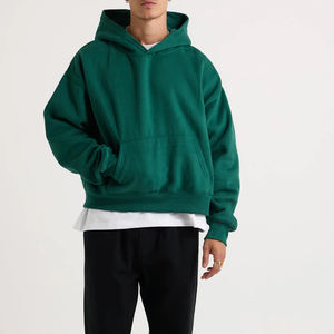 Sudadera con capucha de gran tamaño del fabricante superior para hombres Logotipo personalizable Diseño de hombro caído Ropa de calle de invierno Sudaderas para hombres a granel - Product Image 4