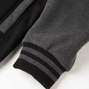 Veste universitaire en laine et manches en cuir PU véritable, veste de baseball pour hommes et femmes, broderie personnalisée, patchwork - Product Image 5