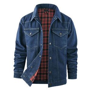 Veste en jean à logo personnalisé pour hommes Veste en coton décontractée de créateur pour hommes Manteaux en jean OEM pour hommes Vestes en jean de meilleure qualité pour hommes - Product Image 1