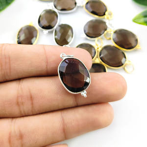 925 Sterling Silver Smoky Quartz <b>Pendant</b> Fancy Bezel Set Uneven Shape Natural Gemstone <b>Charm</b> <b>Diamond</b> Main Fine <b>Pendants</b> <b>Charms</b> - Product Image 6
