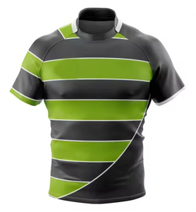 Venta al por mayor, diseño de uniforme de Rugby, camiseta de Rugby, logotipo personalizado, 100% poliéster, impresión por sublimación, ropa deportiva, 100% poliéster, adultos - Product Image 1