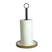 Porte-serviettes moderne en papier avec embout en cristal en matériaux mixtes, dessus de table en métal, porte-mouchoirs utilitaire, support de mouchoirs géométrique