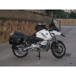 2 Adesivi 3D Resilienti Neri per Serbatoio Moto BMW GS - Product Image 1