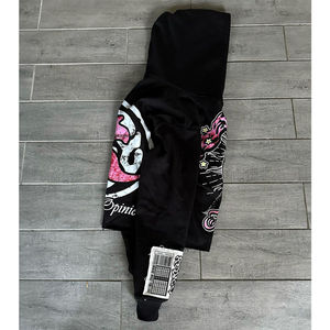 Sweats à capuche Sweats à capuche décontractés surdimensionnés pour hommes Logo personnalisé Impression personnalisée Style Hip Hop Streetwear Épaule tombante OEM - Product Image 3