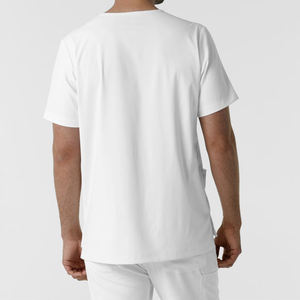 <b>Doctor</b> Uniforms Short Sleeve V-neck Tops Pocket Pants Scrubs <b>Set</b> Clothes Men Best Rate Uniform - Product Image 2