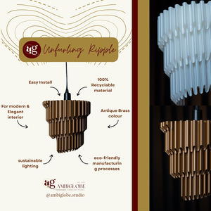 Lámpara de araña LED de estilo americano moderno hecha a mano, pantalla colgante de diseño de despliegue colorido para iluminación interior de sala de estar - Product Image 5