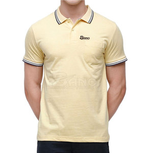 Venta al por mayor nuevo estilo patrón sólido para camiseta Polo en colores personalizados buena venta 220 gramos tejido de punto servicio OEM - Product Image 1