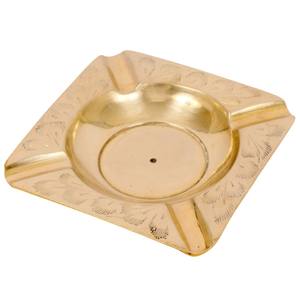 Cenicero Redondo de Madera de Sheesham Hecho a Mano con Copa Extraíble de Acero Inoxidable, Tallado Floral, Decoración para el Hogar y la Oficina, Accesorio para Cigarros - Product Image 3