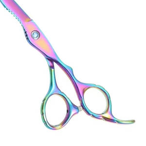 Tijeras de corte de pelo de peluquero de 6,5 pulgadas Cizalla de acero inoxidable multicolor con punta afilada - Product Image 3