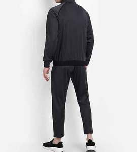 2024 Latest Design OEM Men's <b>Gym</b> Sweatsuit <b>Set</b> Customizable XL Size with Logo Zipper Collar Tracksuit New Shirt - Product Image 2