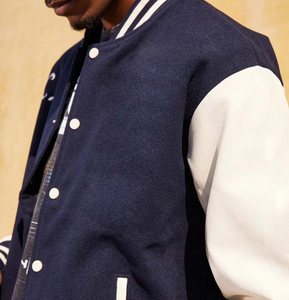 Logo personnalisé OEM Vestes Varsity Letterman Broderie Épaule Baseball Collège Blouson universitaire uni - Product Image 3