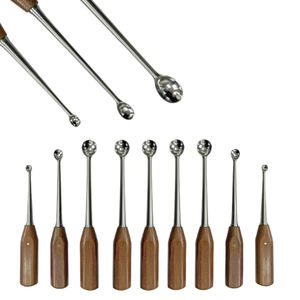 Curettes en os pour petits animaux Curetage Instrument de chirurgie dentaire Curette en os à manche en bois Curette en os à manche en bois - Product Image 3