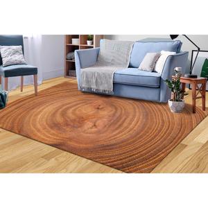 Alfombra Estampada: Diseño Moderno de Tronco de Árbol para la Elegancia del Hogar, Alfombra de Chenilla - Product Image 2