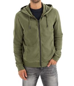 100% algodón Fitness Sudadera con capucha logotipo bordado personalizado mezclado de talla grande Casual invierno sudaderas con capucha cremallera hombres patrón de lana - Product Image 1