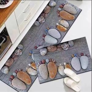 Tapis de cuisine personnalisés lavables en tissu polyester, toucher velours cristal, à pois, base antidérapante en caoutchouc, nouveauté pour les longues périodes debout - Product Image 2