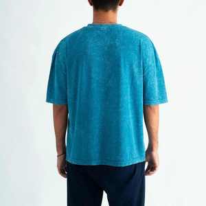 Camisetas para hombre, camisas de algodón con lavado ácido, proveedor OEM, manga corta, Etiqueta Privada, producción a granel, camisetas de moda, entrega rápida - Product Image 3