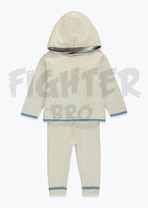 Ensembles de survêtement d'été 100% coton à cordon de serrage pour garçons et filles vêtements pour enfants brodés décontractés - Product Image 5