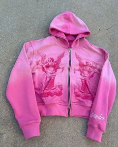 Sudaderas con Capucha de Alta Calidad para Mujer, Estilo Acid Wash, Tejido No Tejido de Nailon/Algodón, Antiencogimiento, Secado Rápido, Cierre Frontal - Product Image 4