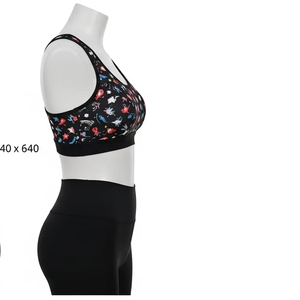 Sujetador deportivo de talla grande para mujer, tejido suave y transpirable, alta elasticidad, ligero, cómodo, para rutinas de yoga, gimnasio y footing - Product Image 4