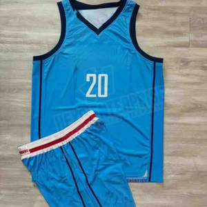Diseño de tendencia, uniforme de baloncesto hecho a medida para hombres, conjuntos de Jersey de baloncesto de poliéster de entrenamiento de baja calidad - Product Image 3