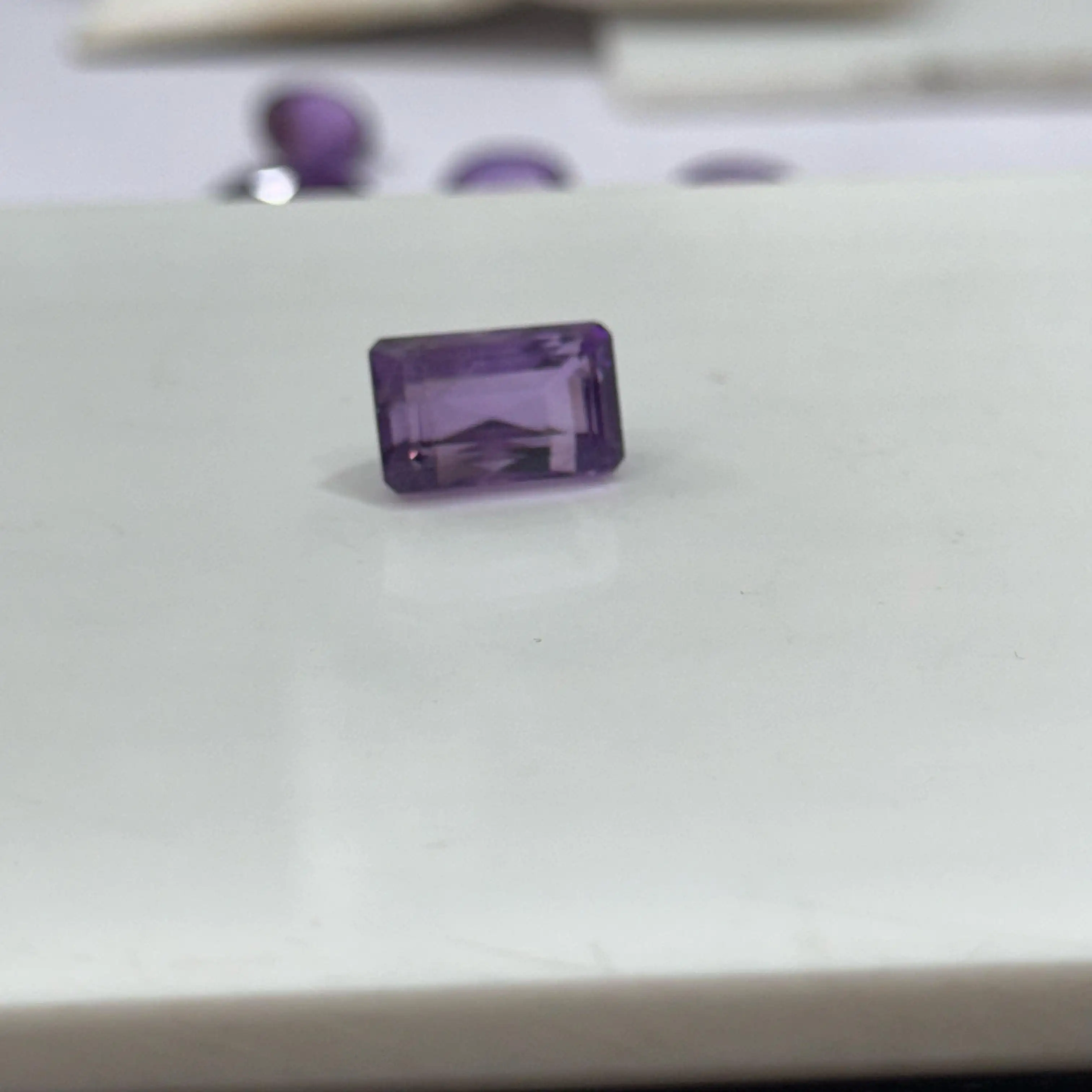 Natural Amethyst Gemstone Octagon Cut Purple Color Brazilian Amethyst Stone Deep Purple Natural amethyst