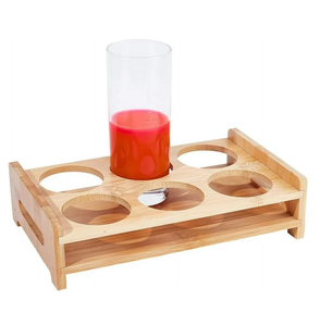 Fabrication de verres à liqueur en bois de haute qualité Support de verre à liqueur en bois de taille personnalisée de haute qualité Meilleure vente - Product Image 1