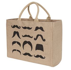 Bas quantité minimale de commande grand sac de plage fourre-tout en toile de jute écologique naturel personnalisé imprimé en toile de jute avec logo en gros - Product Image 6