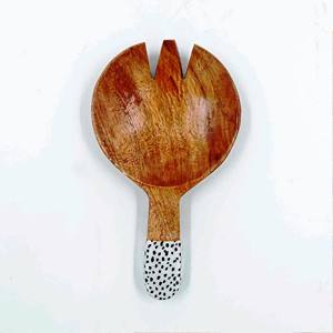 Juego de utensilios para ensalada de acacia, hechos en India, ecológicos, aptos para lavavajillas, para el hogar y la cocina. - Product Image 4