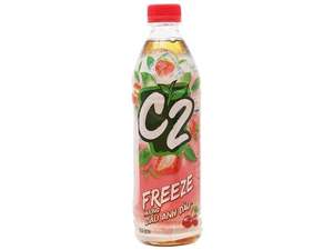 C2 Freeze Black Tea Fresa Cereza Sabor 455ml Refrescante Refrigeración Té Bebida Venta al por mayor Exportación de Vietnam - Product Image 2