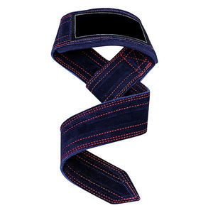 Sangles de levage d'haltérophilie en cuir avec logo personnalisé Sangles d'entraînement de musculation au prix de gros Service OEM - Product Image 4