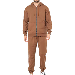 Conjunto Deportivo de Invierno de Alta Calidad al por Mayor, Unisex, 100% Algodón, Casual, Sólido, Ligero, 400g, Lavado Ácido, Sudadera con Capucha y Pantalones Jogger - Product Image 2