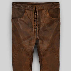 Pantalon en cuir léger pour homme sur mesure, respirant, style décontracté unique, style sport, taille haute ou basse, tissu en toile, coupe droite - Product Image 6