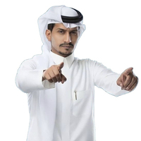 Nouveau Thobe pour Hommes en Gros, Vêtement Islamique Traditionnel Arabe du Qatar, Thobe Islamique Personnalisé pour Hommes