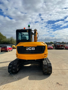 รถขุดขนาดเล็ก JCB 85Z-1 ECO น้ำหนัก 8.57 ตัน พร้อมบุ้งกี๋ 3 ใบ แบบ Zero Tail Swing ระบบไฮดรอลิก ห้องโดยสารติดแอร์ ขาย - Product Image 5