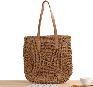 Bolsos de Mano de Moda para Mujer, Ecológicos y Ligeros, Tejidos con Paja de Papel y Seagrass, con Cierre de Cremallera, Ideales para Compras y Picnic - Product Image 5