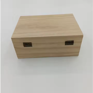 กล่องเก็บของทำจากไม้สนแข็งทรงสี่เหลี่ยมผืนผ้าเป็นมิตรต่อสิ่งแวดล้อมบรรจุภัณฑ์ของขวัญสำหรับซิการ์กล่องไม้ขัด - Product Image 2