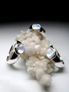 Men's Handmade 925 Sterling Silver <b>Ring</b> Vintage Style Oval Blue Rainbow Moonstone Gemstone Fine <b>Indian</b> Seller Jewelry Mehrajudin - Product Image 3