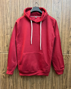 Sweat à capuche uni de qualité supérieure 65% coton 35% polyester tissu respirant et infroissable disponible taille personnalisée basique coton mélangé - Product Image 4