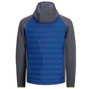 Veste d'hiver en laine matelassée pour homme avec capuche, fermeture éclair, polaire, design bouffant, coupe-vent, méthode de tissage non-tissé - Product Image 2