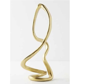 Escultura decorativa chapada en oro de alta calidad, escultura decorativa de metal, nuevo diseño directo del fabricante - Product Image 3