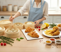 Papier sulfurisé antiadhésif pour cuisson vapeur, idéal pour les raviolis et les pains vapeur, feuilles de cuisson de qualité alimentaire