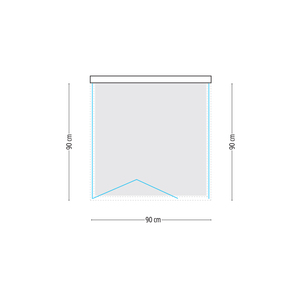 90x90x90 cm libro 3 lati temprato cristallo schermo cabina doccia prodotto di qualità per le vostre esigenze di bagno - Product Image 4