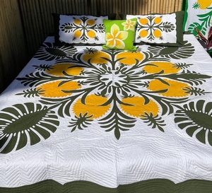 Handmade <b>Indian</b> Vintage Kantha Hawaiian Quilt <b>Throw</b> Gudri Wholesale Ikkat Print Kantha Quilt - Product Image 3