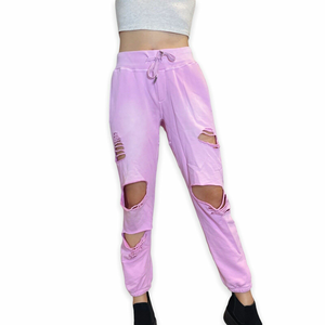 Pantalons de survêtement décontractés respirants pour hommes et femmes, personnalisés, 100% coton, velours côtelé non tissé, délavé au soleil - Product Image 4