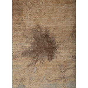 Alfombra Aprezo AKWS-3059 de Lana y Seda Anudada a Mano, Color Marfil, Diseño Abstracto para Sala de Estar, Alfombra Rectangular para Pasillo, Alfombra Tipo Rompecabezas para el Hogar - Product Image 3