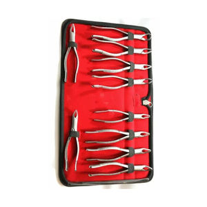 Lot de 10 pinces d'extraction Kit d'extraction Instruments dentaires en acier inoxydable - Product Image 6