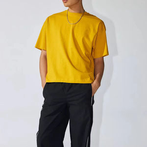 T-shirt personnalisé OEM 230 g/m², mélange 85 % coton 15 % polyester, t-shirt brodé personnalisé, t-shirt en mélange doux de polyester - Product Image 3