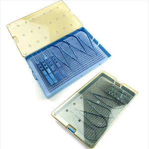 Kit de 4 instruments en acier inoxydable, sculpteurs à double extrémité pour mélange de cire, poignée ergonomique plate, plateau, microchirurgie oculaire de précision - Product Image 4