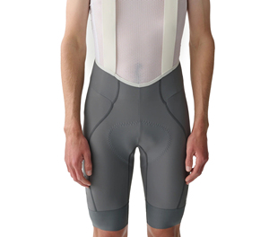 Cuissard de cyclisme ajusté pour homme Sprint Sports, gris et blanc, respirant, anti-humidité, en Spandex et Polyester 220g, tailles XXS-6XL - Product Image 1